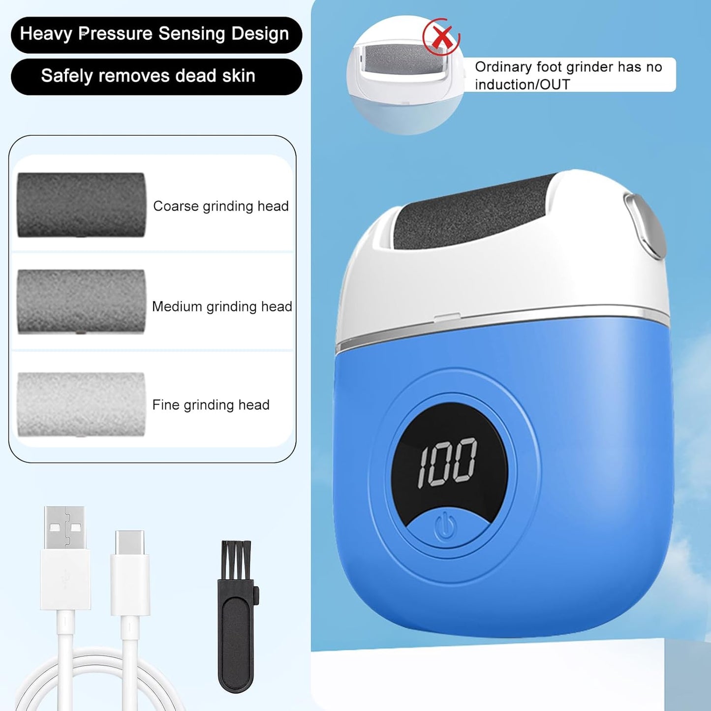 đŠ¶ Mini Ponceuse Ălectrique pour PĂ©dicure â Votre alliĂ©e beautĂ© pour des pieds doux et impeccables Ă la maison !