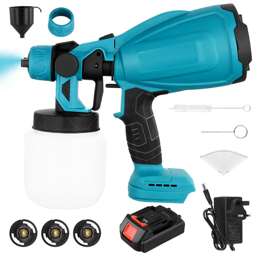 Pistolet à Peinture Électrique Sans Fil de 1000ML