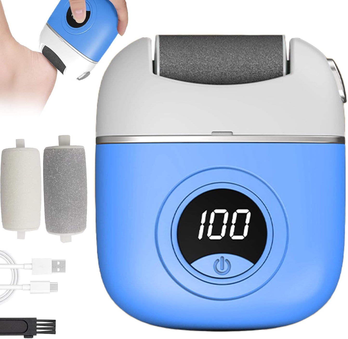 🦶 Mini Ponceuse Électrique pour Pédicure – Votre alliée beauté pour des pieds doux et impeccables à la maison !