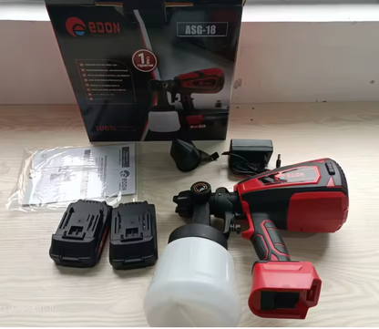 Pistolet à Peinture Électrique Sans Fil de 1000ML.