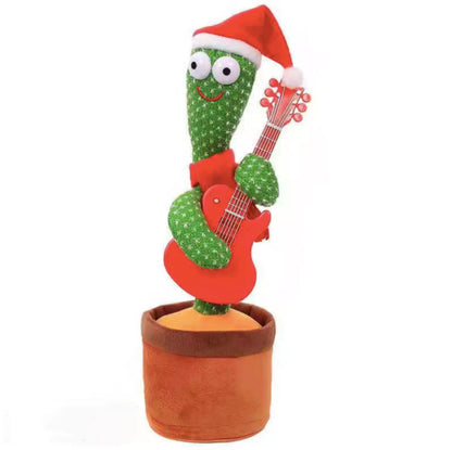 Cactus Dansant Musical Rechargeable USB - Peluche Interactive Électronique avec Musique