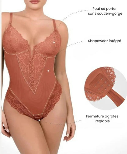 Body gainant en dentelle