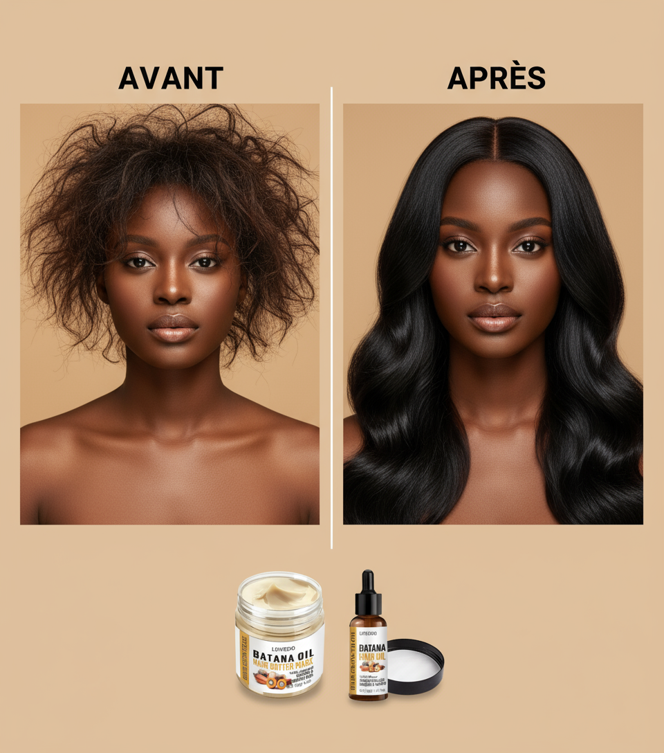 Avant/Après femme - Croissance cheveux