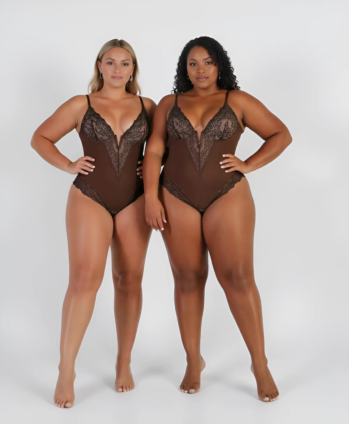 Body gainant en dentelle