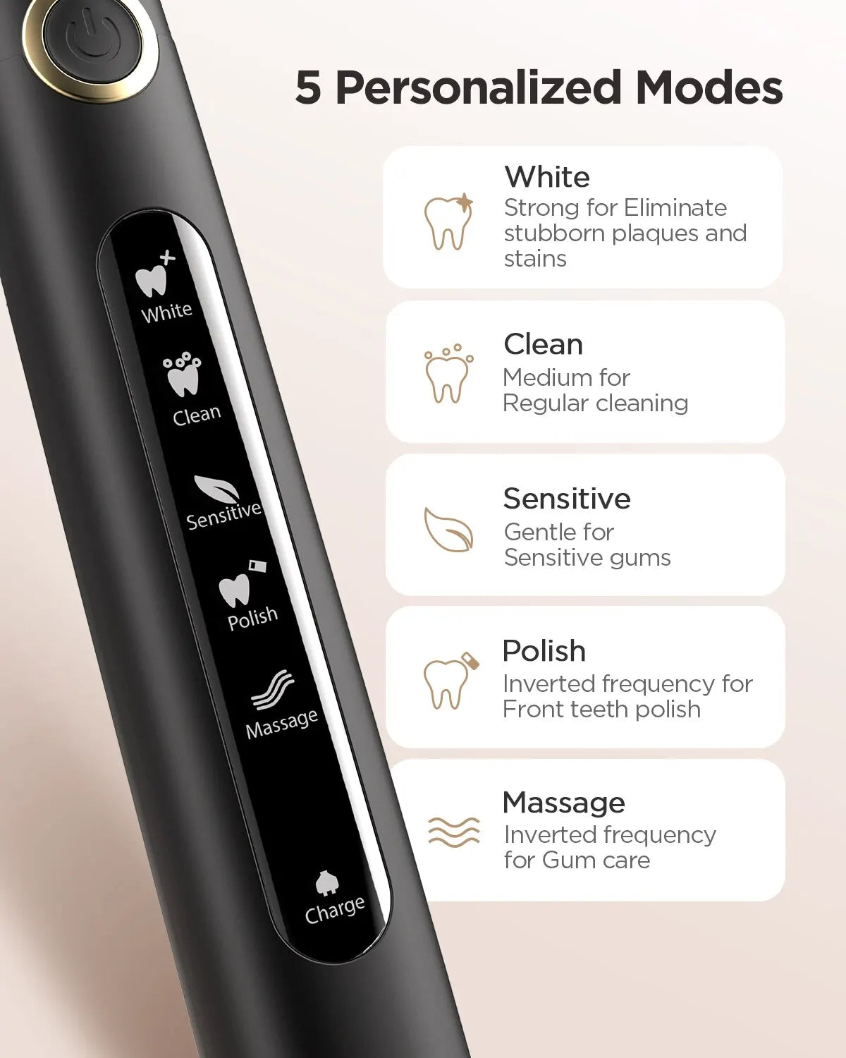 Smart brosse à Dents Sonique Rechargeable